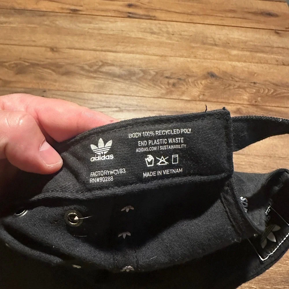 Adidas Black Originals Trefoil Relaxed Strapback Hat Mens OSFM